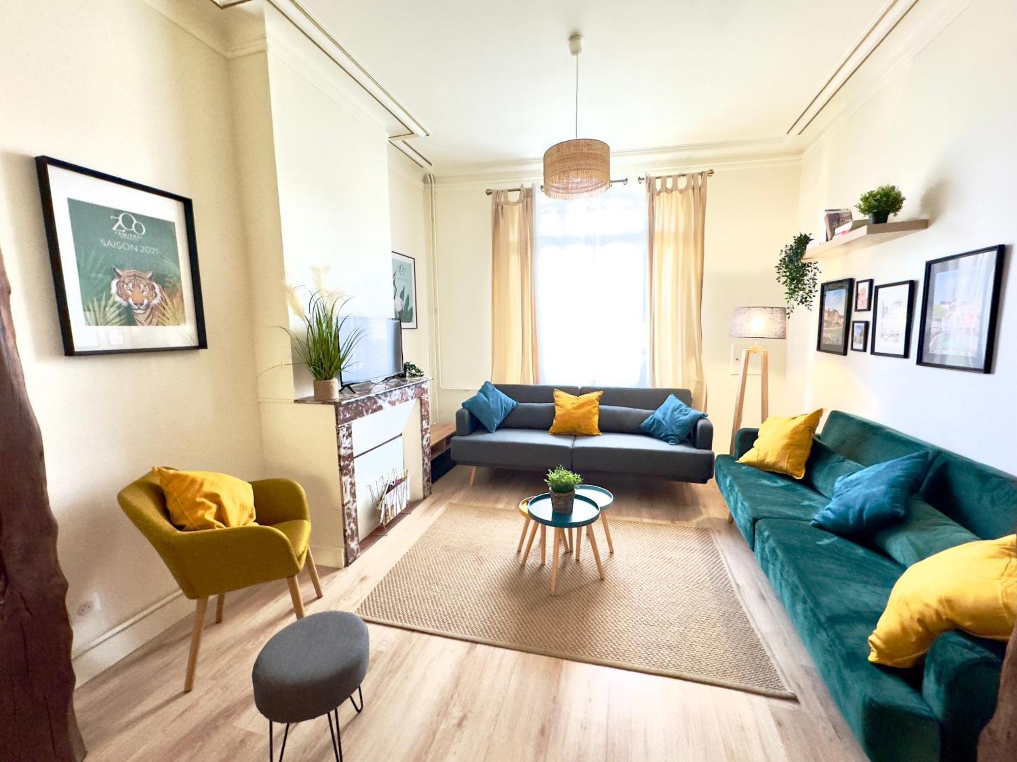 4 Chambres - Grande Maison - Parking - Jardin Amiens Eksteriør bilde